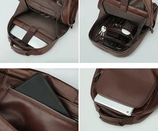 Мужской черный рюкзак. Модель DM-1689 - миниатюра 5