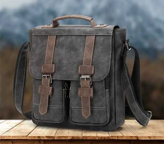Мужской кожаный портфель. Модель DM-1633 - миниатюра 21