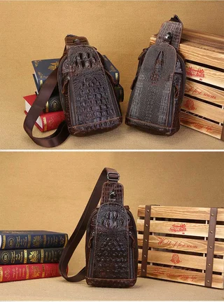 Мужская кожаная сумка. Модель DM-1659 - миниатюра 10