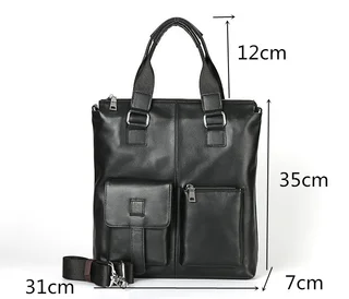 Мужской кожаный портфель. Модель DM-1655 - миниатюра 5
