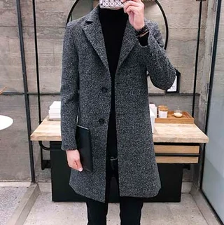 Мужское пальто. Модель 61539-н - миниатюра 1