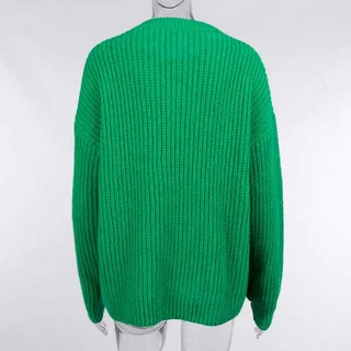 Женский вязаный джемпер. Модель DM-2472 - миниатюра 11