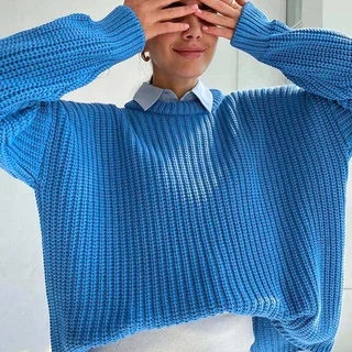 Женский вязаный джемпер. Модель DM-2472 - миниатюра 14