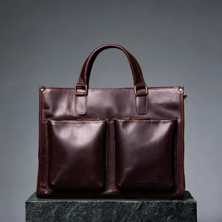 Мужской портфель из натуральной кожи. Модель DM-1742