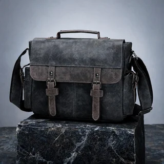 Мужской кожаный портфель. Модель DM-1638
