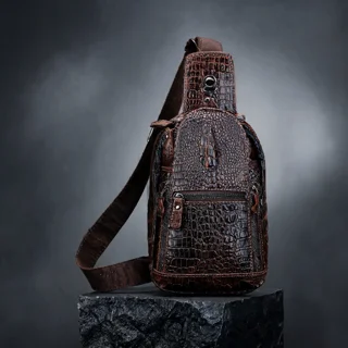 Мужская кожаная сумка. Модель DM-1659 - миниатюра 1
