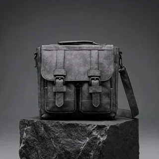 Мужской кожаный портфель. Модель DM-1633
