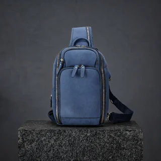 Мужская кожаная сумка. Модель DM-1704 - миниатюра 1