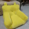 Жёлтый, велюр в полоску