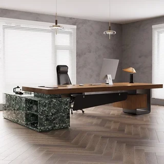 Стол руководителя с тумбой PI-19058 - миниатюра 4