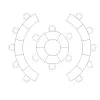 Круглый 6 мест + 2×5 места