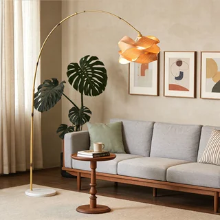 Торшер підлоговий з дерев'яним оснуванням PI-21001 - миниатюра 9