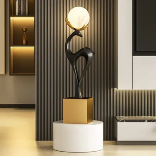 Торшер напольный со статуэткой оленя PI-21156 - миниатюра 7