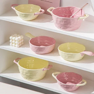 Миска керамическая с ручками PI-22623 - миниатюра 2