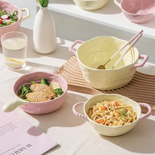 Миска керамическая с ручками PI-22623 - миниатюра 3