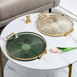 Поднос круглой формы для сервировки PI-23473 - миниатюра 5