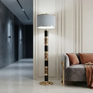 Торшер с мраморными вставками PI-3908 - миниатюра 1