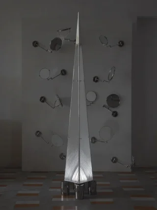 Торшер с металлическим каркасом PI-4167 - миниатюра 7
