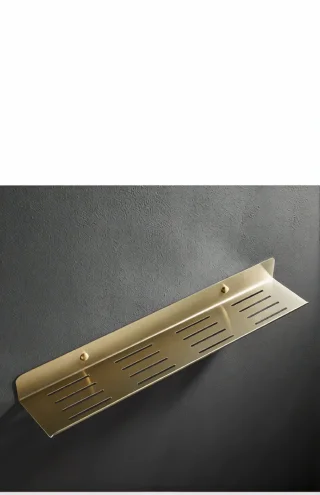 Полка для ванной золотая настенная PI-5513 - миниатюра 11