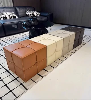 Пуф кубический из искусственной кожи PI-5711 - миниатюра 8