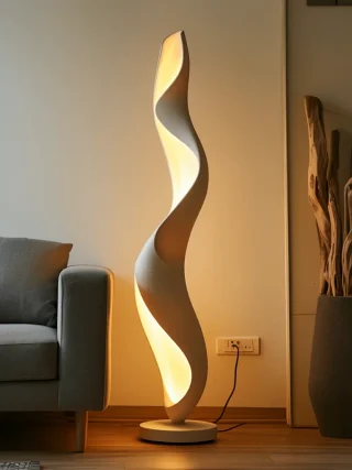Торшер с волнообразным корпусом PI-6200 - миниатюра 2