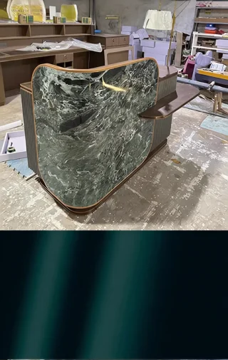 Стойка ресепшн с мраморной панелью PI-718 - миниатюра 14