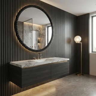 Зеркало для макияжа круглое с LED PI-7181 - миниатюра 1