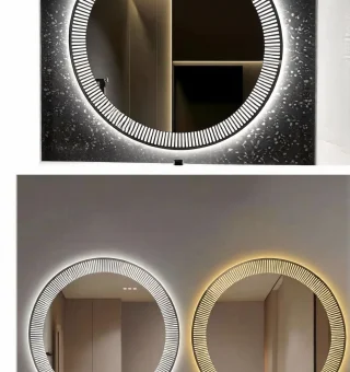 Кругле дзеркало з LED-підсвіткою PI-7192 - миниатюра 8