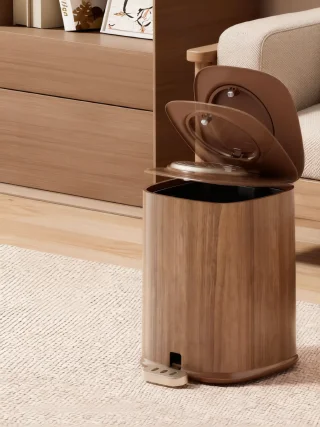 Пedalьный мусорное ведро деревянное PI-7430 - миниатюра 10