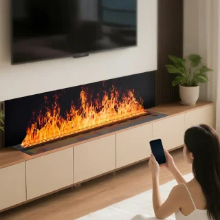 Вбудований електричний камін PI-7561 - миниатюра 3