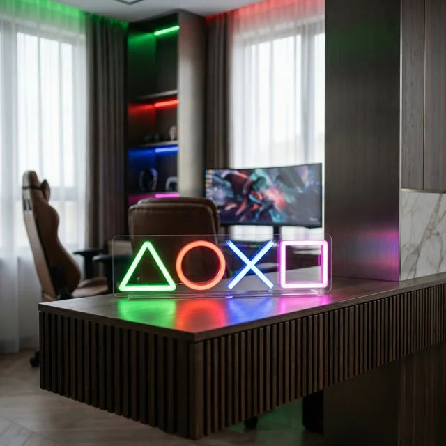 Неонова панель кіберпанк багатокольорова PI-8800 - фото 1