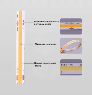 Світлодіодна стрічка COB Light Belt Series AJ-E0021 - миниатюра 11