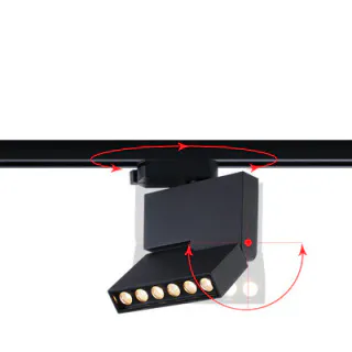Поворотний трековий світильник Led Pro Flex Dot G810 - миниатюра 2
