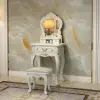 Столик 90 см + умное зеркало + круглый табурет