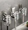 Держатель зубных щеток 5*6*8 см - 3 шт. + 3 стакана