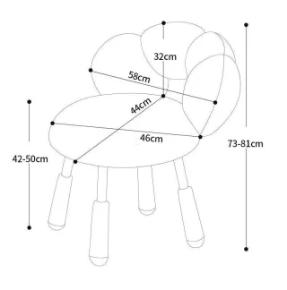 Крісло м'яке з оббивкою з флоку PI-5922 - миниатюра 9