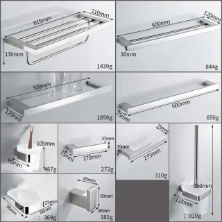 Комплект аксессуаров для ванной. RD-0192 - миниатюра 13