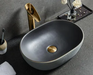 Керамическая накладная раковина. Модель RD-0481 - миниатюра 6