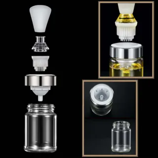 Ëмкость для масла с силиконовой кисточкой SSGP. Модель RD-0977 - миниатюра 8