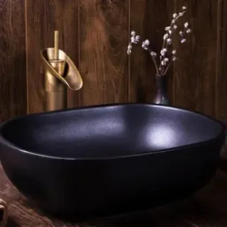 Накладна раковина для ванної Nordic Black Art. Модель RD-441 - миниатюра 4