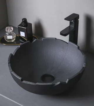 Круглая керамическая раковина. Модель RD-6100 - миниатюра 2
