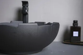 Круглая керамическая раковина. Модель RD-6100 - миниатюра 3