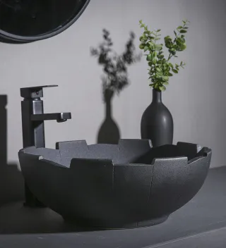 Круглая керамическая раковина. Модель RD-6100 - миниатюра 14