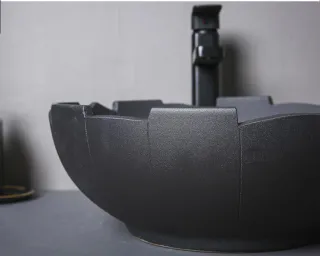 Круглая керамическая раковина. Модель RD-6100 - миниатюра 5