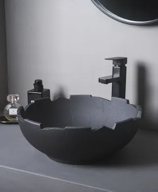 Круглая керамическая раковина. Модель RD-6100 - миниатюра 8