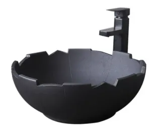 Круглая керамическая раковина. Модель RD-6100 - миниатюра 9