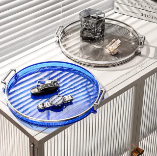 Круглый стеклянный поднос. Модель RD-9965 - миниатюра 4