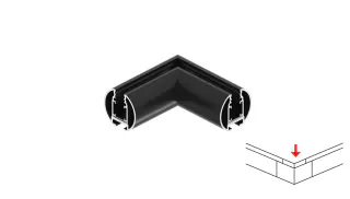 Угловой соединитель для трека Super Slim CORNER H - миниатюра 2